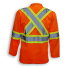 Am image of a Custom Big K Hi Visibility Mesh Safety Shirt in Orange!