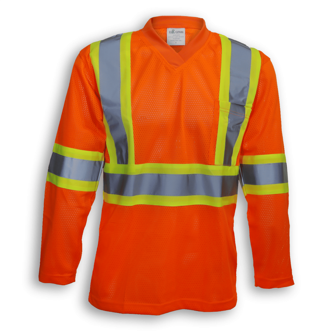 Big K Hi Visibility Mesh Safety Shirt in Orange