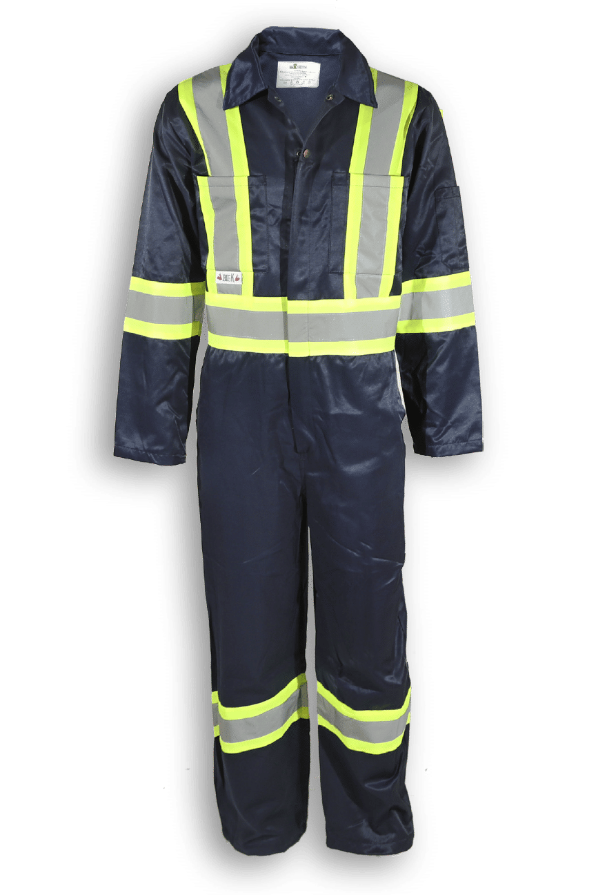 Big K Hi Vis Navy Blue Traffic Safety Coverall in Navy