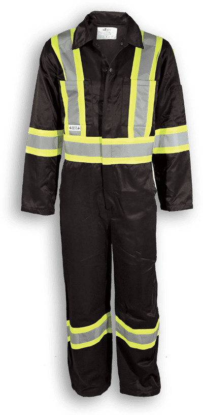Am image of a Custom Big K Indura FR Coverall in Black!