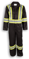 Am image of a Custom Big K Indura FR Coverall in Black!