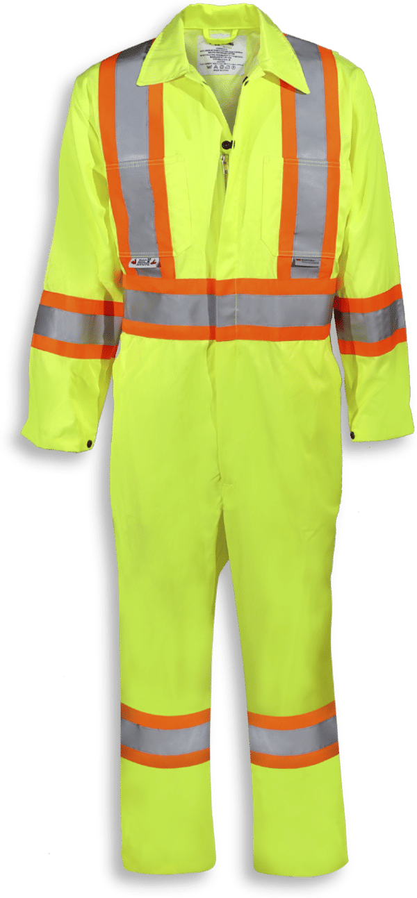 Am image of a Custom Big K Indura FR Coverall in Lime!