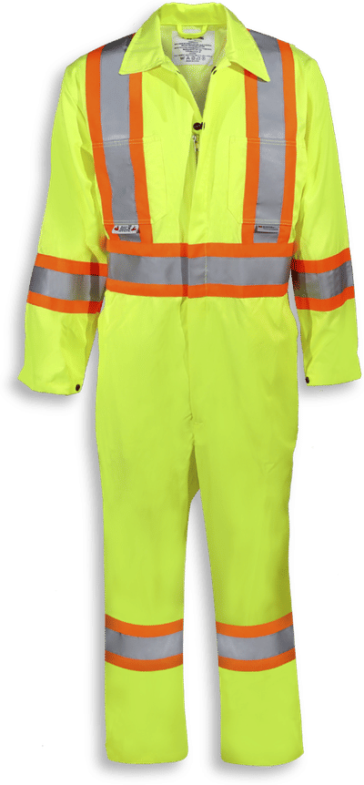 Am image of a Custom Big K Indura FR Coverall in Lime!