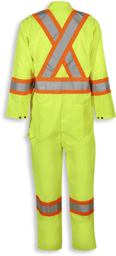 Am image of a Custom Big K Indura FR Coverall in Lime!