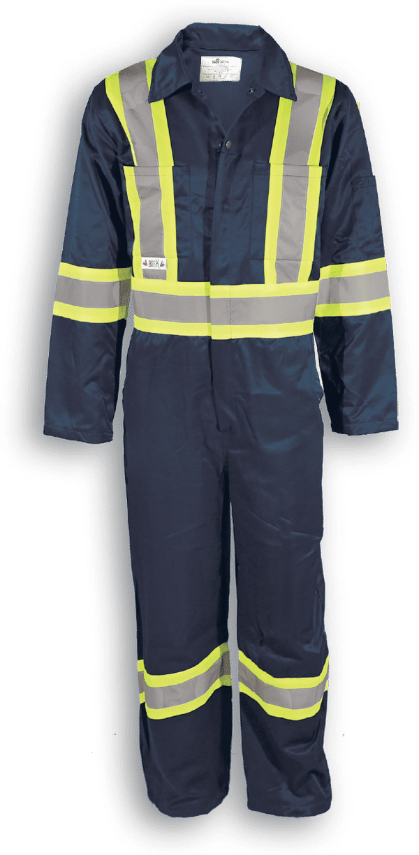 Am image of a Custom Big K Indura FR Coverall in Navy!