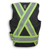 Am image of a Custom Big K Indura Ultrasoft Supervisor Safety Vest in Black!