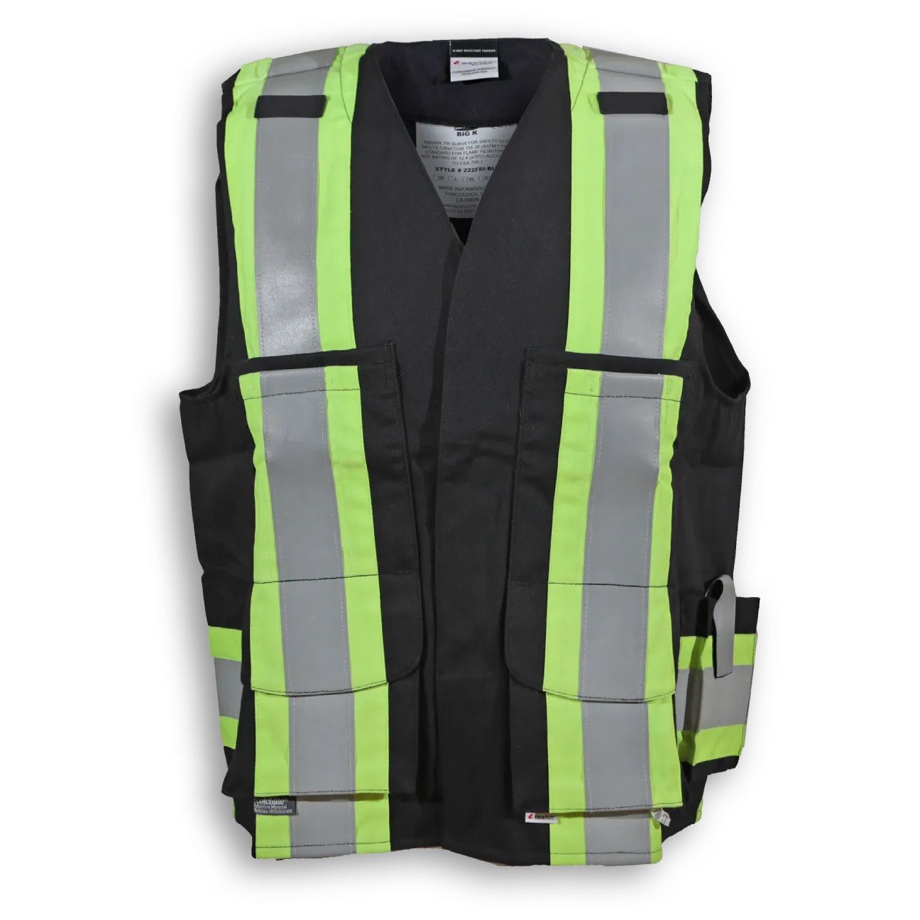 Big K Indura Ultrasoft Supervisor Safety Vest in Black