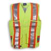 Am image of a Custom Big K Indura Ultrasoft Supervisor Safety Vest in Lime!