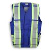 Am image of a Custom Big K Indura Ultrasoft Supervisor Safety Vest in Royal Blue!