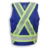 Am image of a Custom Big K Indura Ultrasoft Supervisor Safety Vest in Royal Blue!