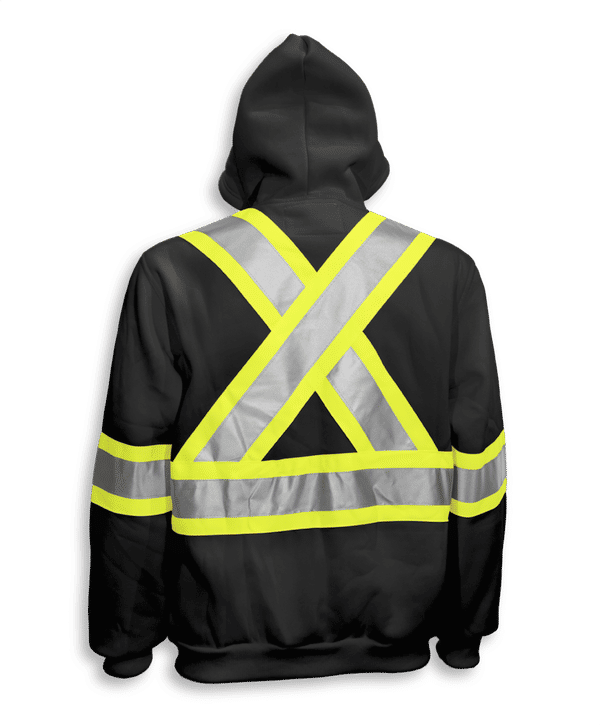 Am image of a Custom Big K Orange 100 Percent Polyester Hoodie in Black!