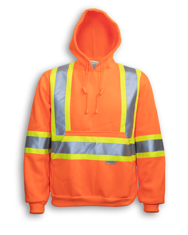 Am image of a Custom Big K Orange 100 Percent Polyester Hoodie in Orange!