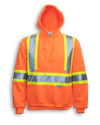 Am image of a Custom Big K Orange 100 Percent Polyester Hoodie in Orange!