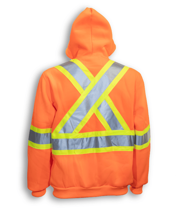 Am image of a Custom Big K Orange 100 Percent Polyester Hoodie in Orange!