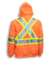 Am image of a Custom Big K Orange 100 Percent Polyester Hoodie in Orange!