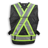 Am image of a Custom Big K Polyester Supervisor Vest with Mesh Option in Black!