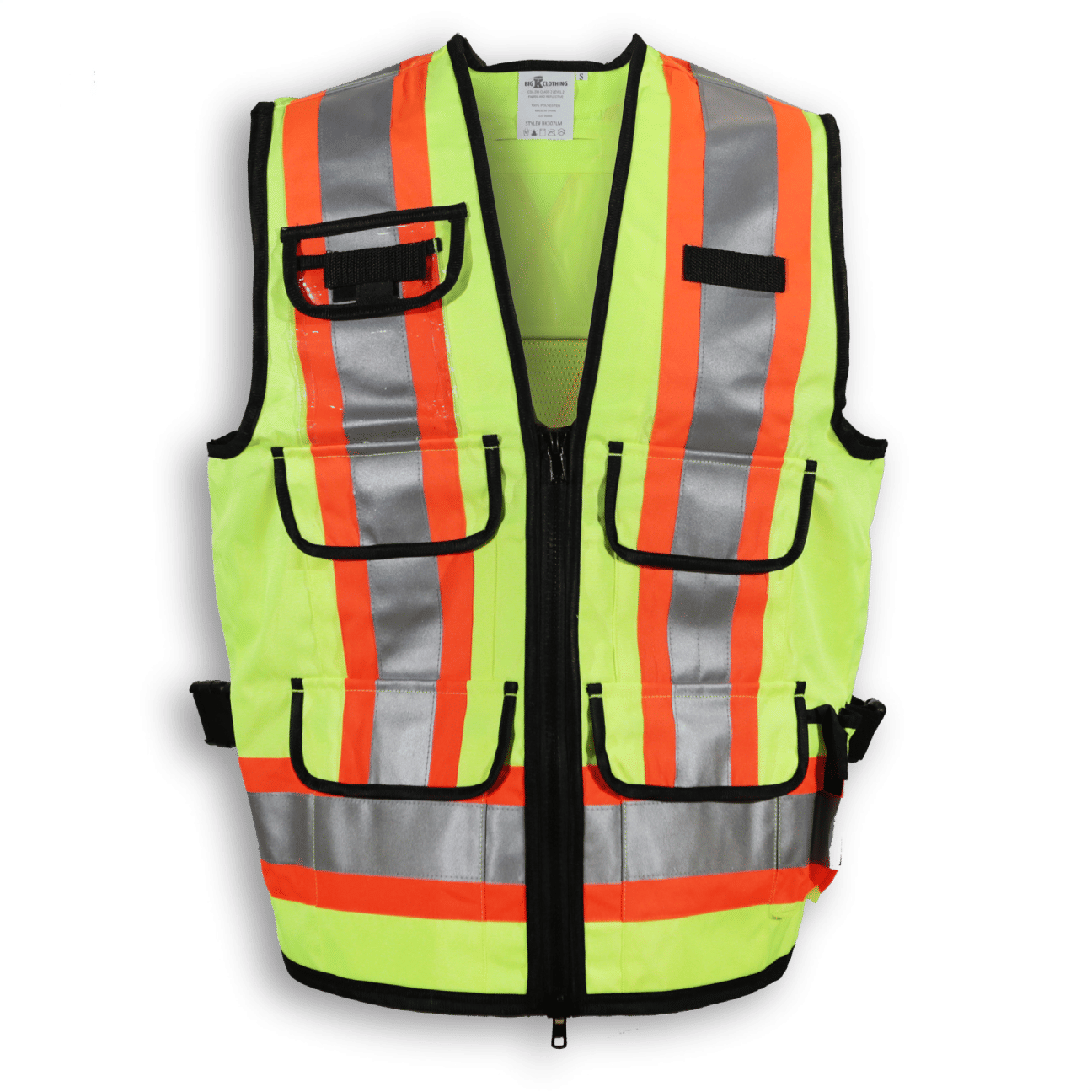 Big K Polyester Supervisor Vest with Mesh Option in Lime