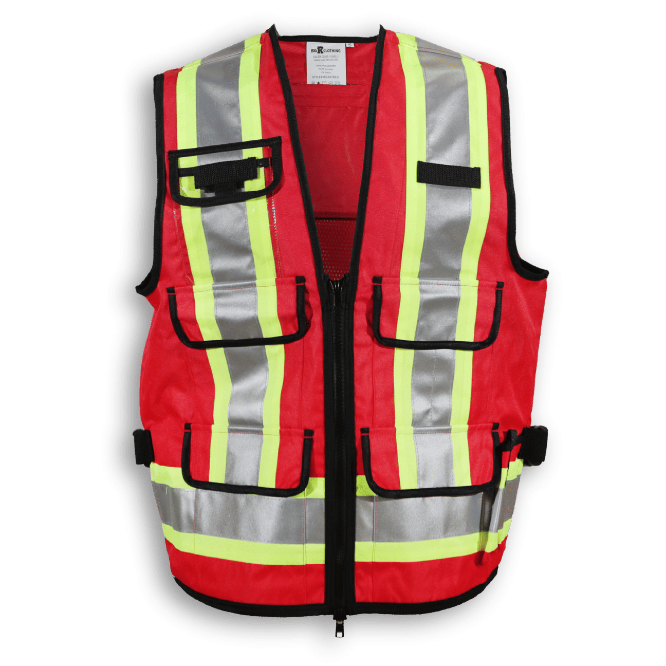 Big K Polyester Supervisor Vest with Mesh Option in Red