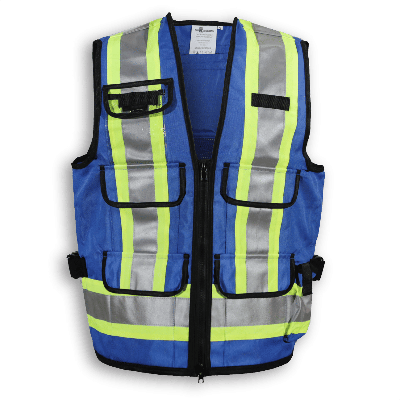 Big K Polyester Supervisor Vest with Mesh Option in Royal Blue