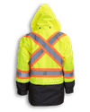 Am image of a Custom Big K Polyester Waterproof Rain Jacket in Lime!
