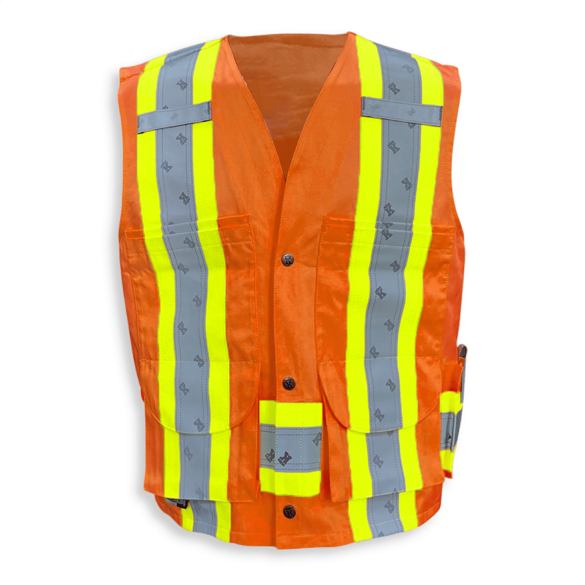 Big K Poly Cotton Supervisor Safety Vest in Orange