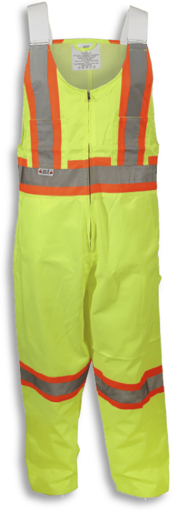 An image of a Custom Big K Poly Cotton Traffic Safety Overalls 1604 in Lime!