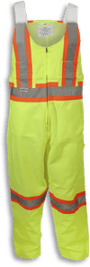 An image of a Custom Big K Poly Cotton Traffic Safety Overalls 1604 in Lime!