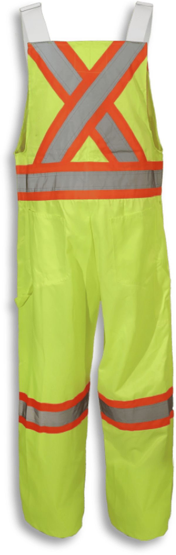 An image of a Custom Big K Poly Cotton Traffic Safety Overalls 1604 in Lime!