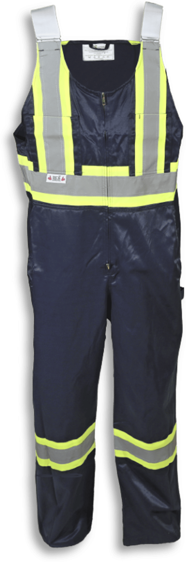 Am image of a Custom Big K Poly Cotton Traffic Safety Overalls 1604 in Navy!