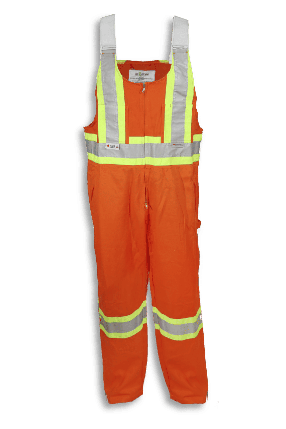 Big K Poly Cotton Traffic Safety Overalls 1604 in orange