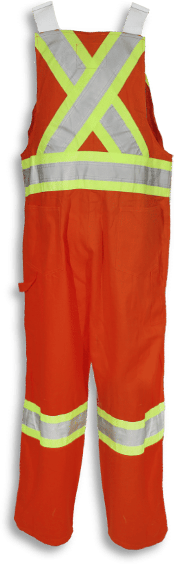 Am image of a Custom Big K Poly Cotton Traffic Safety Overalls 1604 in orange!