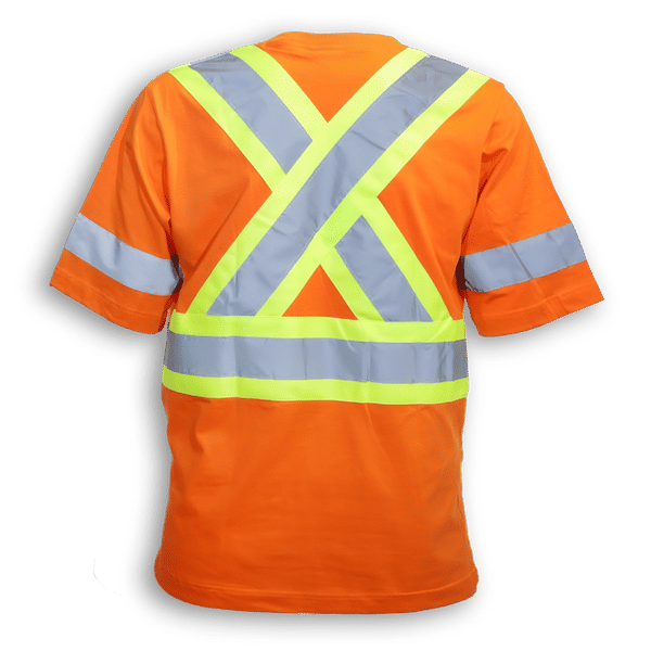 Am image of a Custom Big K Poly Wicking T Shirt in Orange!