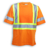 Am image of a Custom Big K Poly Wicking T Shirt in Orange!