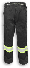 Am image of a Custom Big K Uniform Polyester Cotton Cargo Pant in Black!