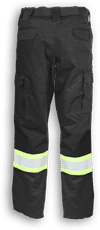 Am image of a Custom Big K Uniform Polyester Cotton Cargo Pant in Black!
