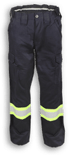 An image of a Custom Big K Uniform Polyester Cotton Cargo Pant in Navy!