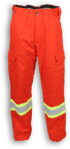 Am image of a Custom Big K Uniform Polyester Cotton Cargo Pant in Orange!