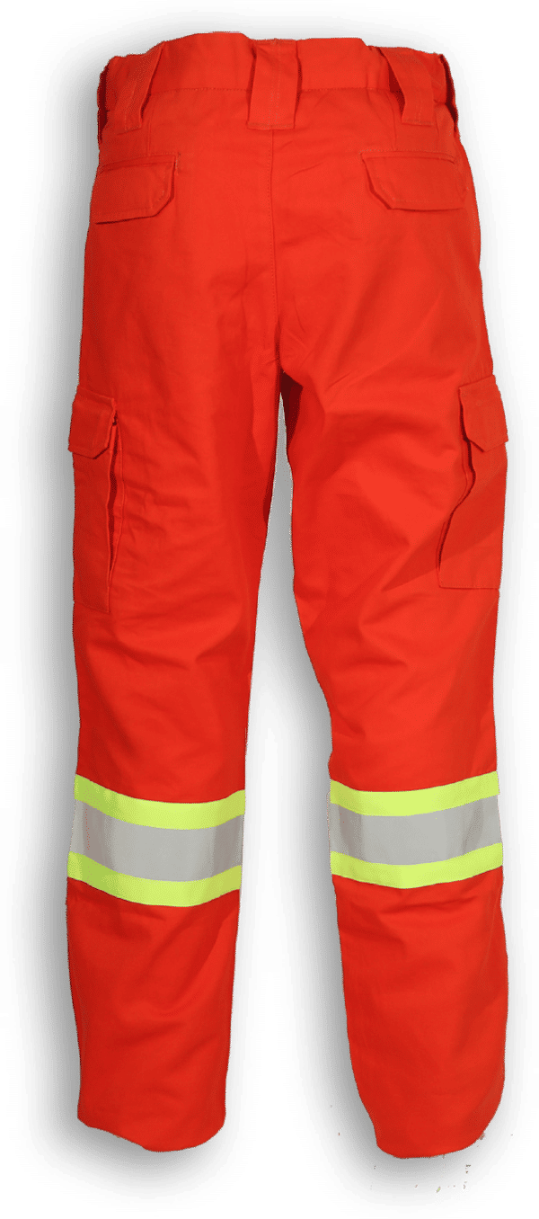 Am image of a Custom Big K Uniform Polyester Cotton Cargo Pant in Orange!