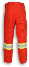Am image of a Custom Big K Uniform Polyester Cotton Cargo Pant in Orange!