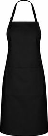 An image of a Custom Biz Collection Bib Apron in Black!