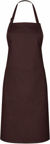 An image of a Custom Biz Collection Bib Apron in Chocolate!