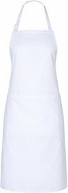 An image of a Custom Biz Collection Bib Apron in White!