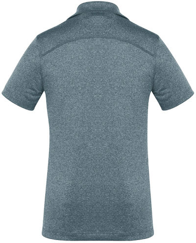 Am image of a Custom Biz Collection Ladies Aero Polo in Charcoal!