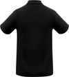 Am image of a Custom Biz Collection Mens Crew Short Sleeve Polo in Black!