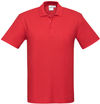 Am image of a Custom Biz Collection Mens Crew Short Sleeve Polo in Red!