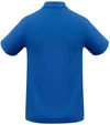 Am image of a Custom Biz Collection Mens Crew Short Sleeve Polo in Royal!