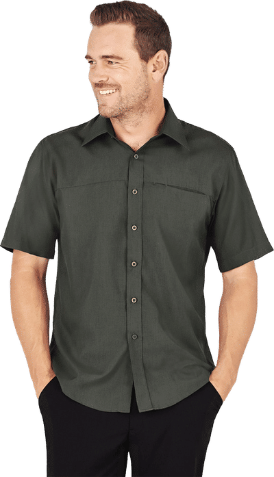 An image of a Custom Biz Collection Mens Plain Oasis Short Sleeve Shirt!