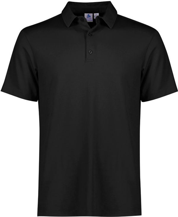 Am image of a Custom Biz Collection Mens Winston Polo in Black!