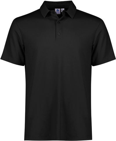 Am image of a Custom Biz Collection Mens Winston Polo in Black!