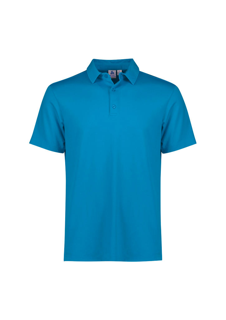Biz Collection Mens Winston Polo in Cyan